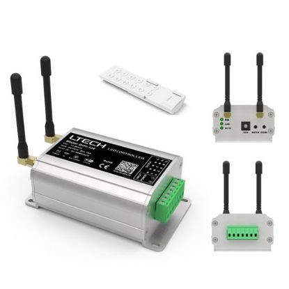 WIFI-106+F12  WiFi-106+F12, 2.4GHz Wi-Fi, 802.11b/g/n, Wi-Fi Control System12-24V 16A, 100m range DIM,CT,RGB,RGBW changing, IP45